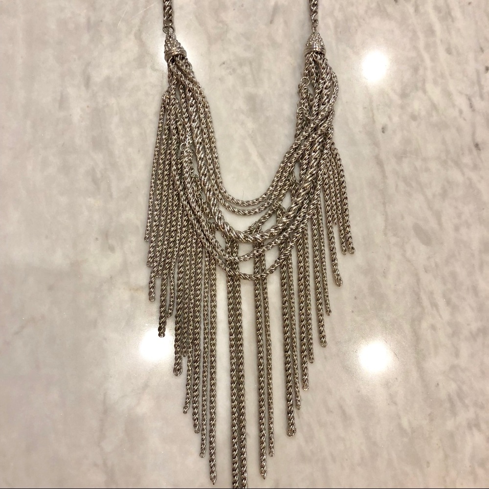 Kendra Scott Landry statement necklace in silver